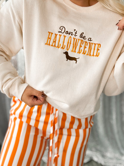Halloweenie Embroidered Sweatshirt