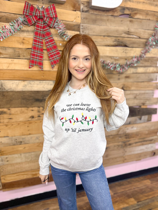 Swiftie Embroidered Christmas Crewneck