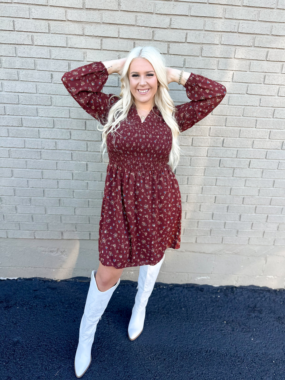 Falling For Florals Swing Dress