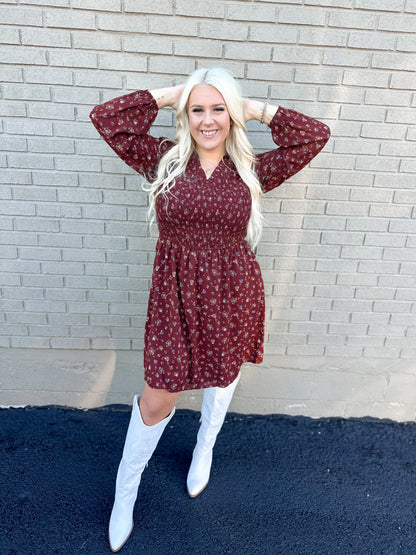 Falling For Florals Swing Dress