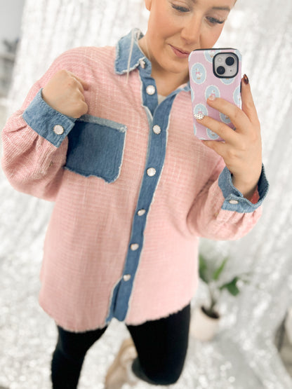 Tea Party Tweed Denim Jacket