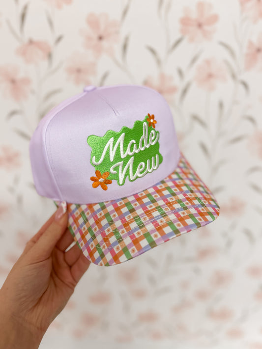 Made New Gingham Trucker Hat