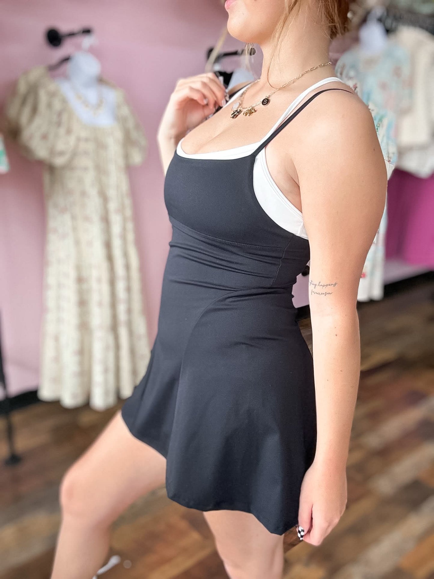 Black and White Athletic Dress