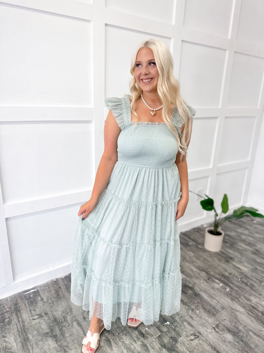Carolina Coast Smocked Maxi Dress