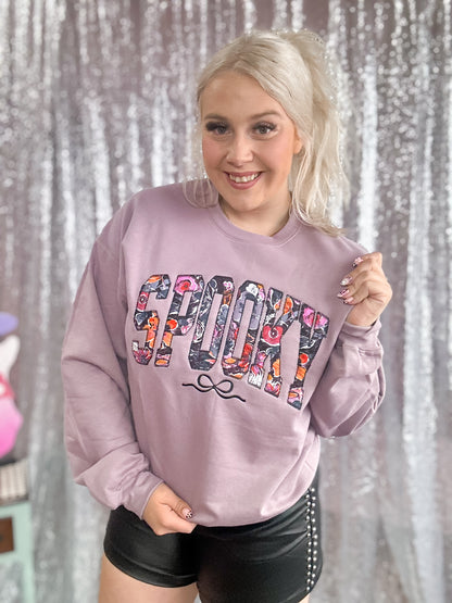 Spooky Embroidered Sweatshirt