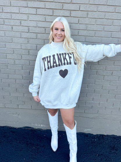 Thankful Oversized Mockneck Dress