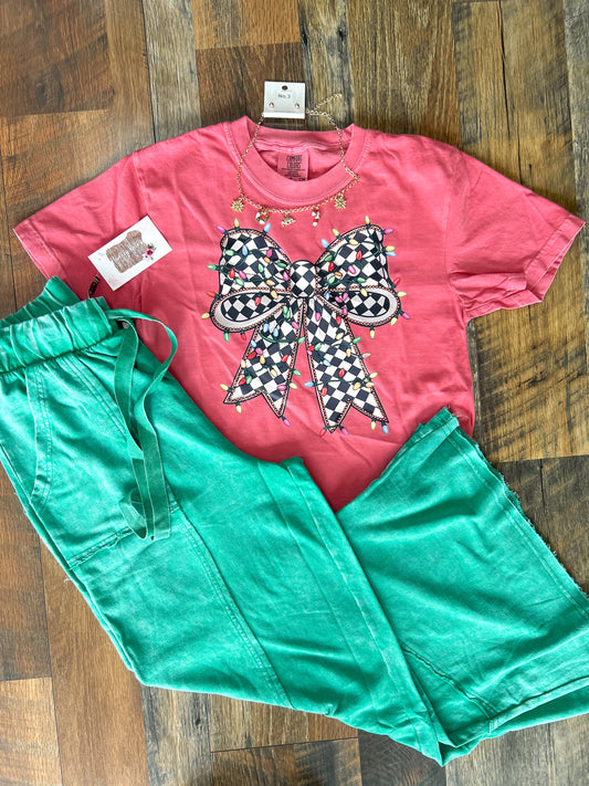 Checker  Holiday Lights Tee