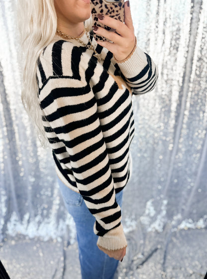 Striped Stables Sweater