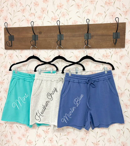 Raw Hem Cozy Shorts {11 COLORS}