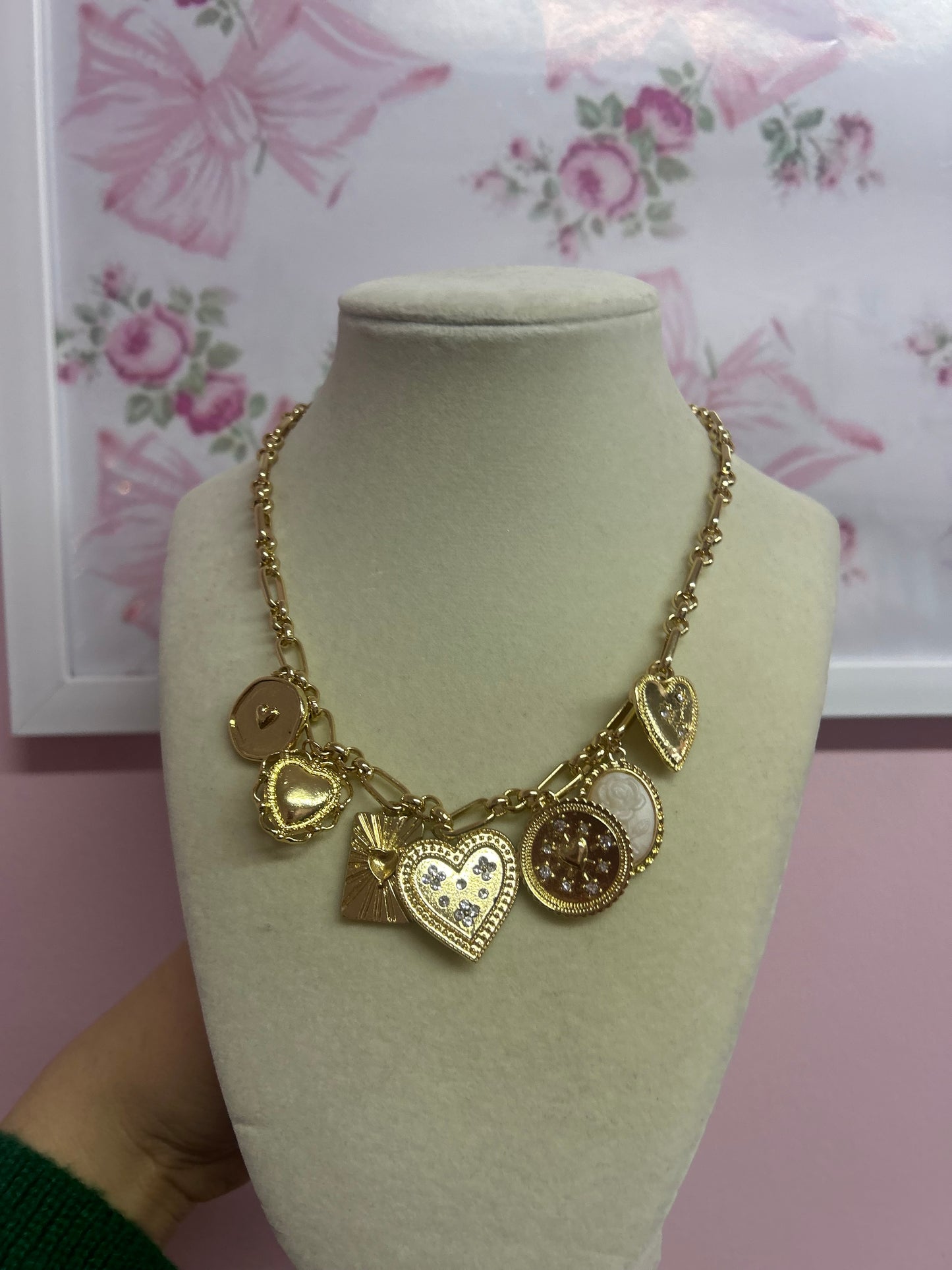 Charm Necklace Gold Coin