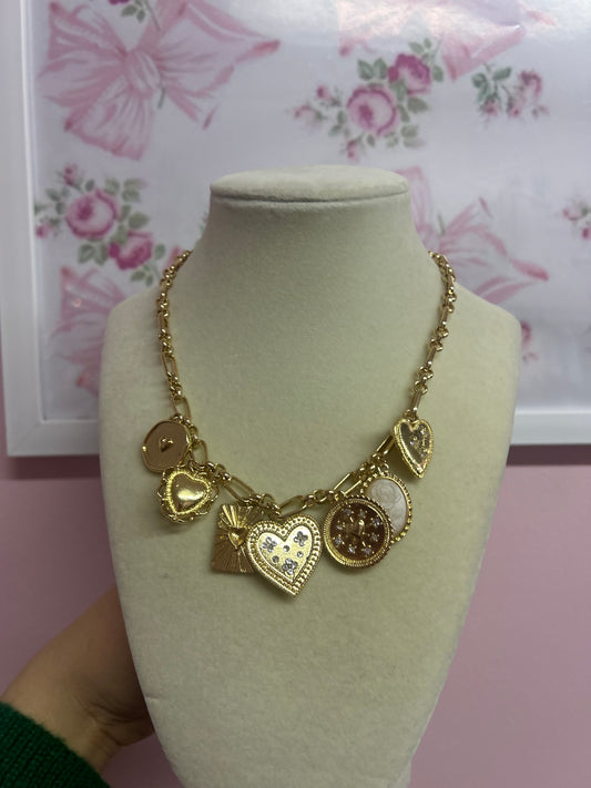 Charm Necklace Gold Coin