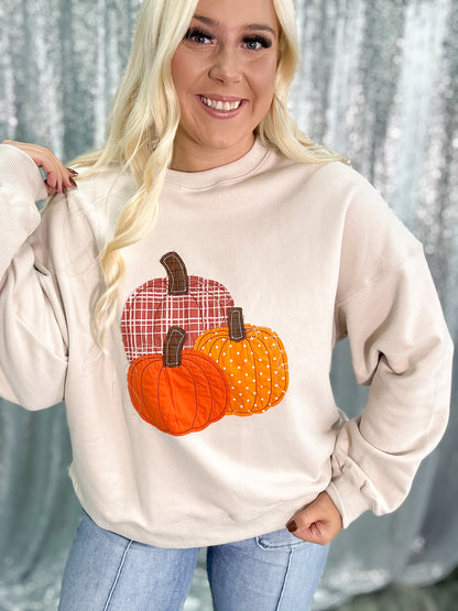 Pumpkin Patch Appliqué Crewneck