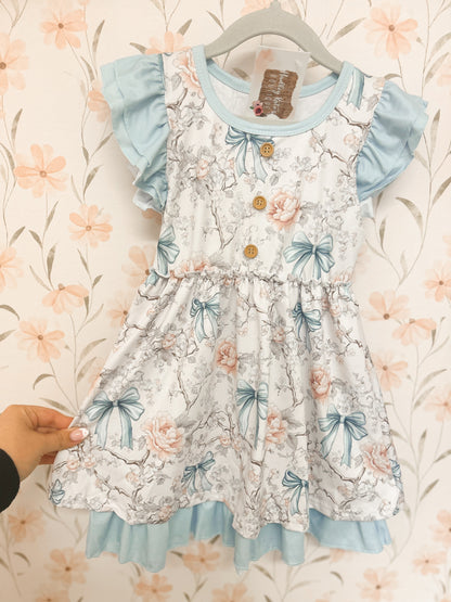 Blue Vintage Coquette Dress