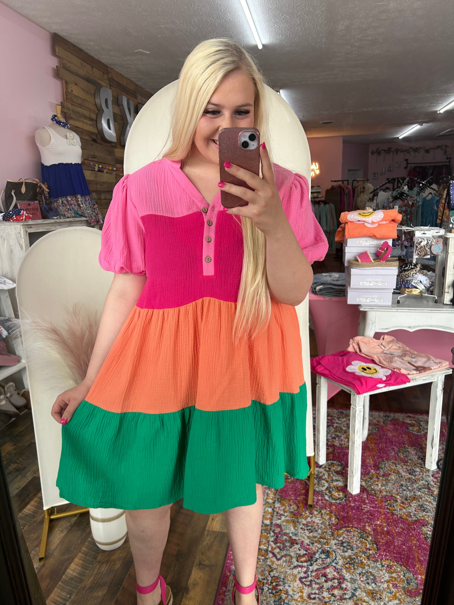 Carlie Colorblock Dress