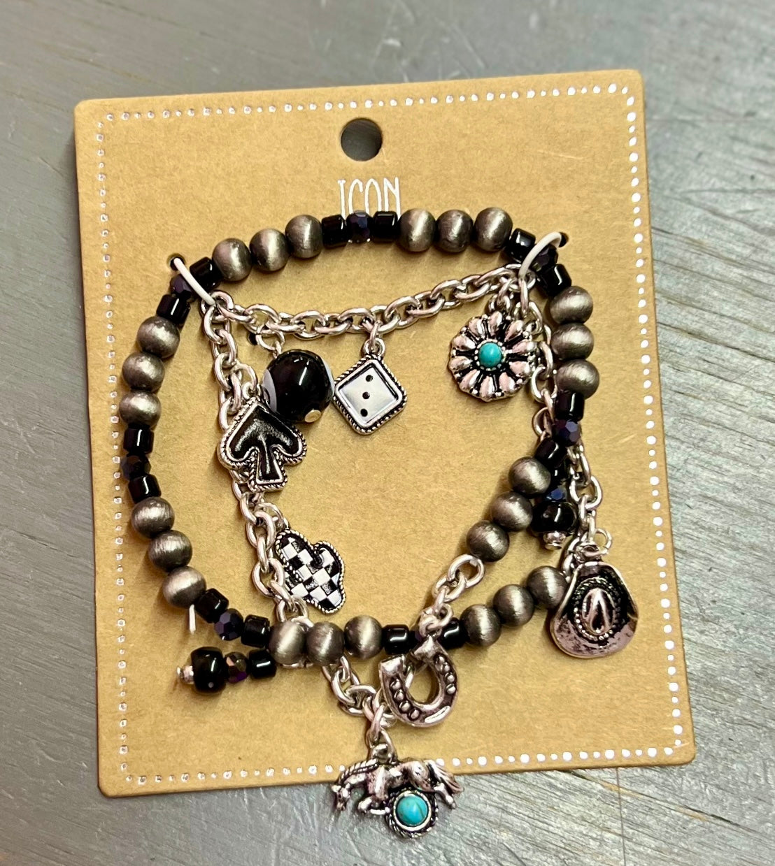 Torn Trails Charm Necklace