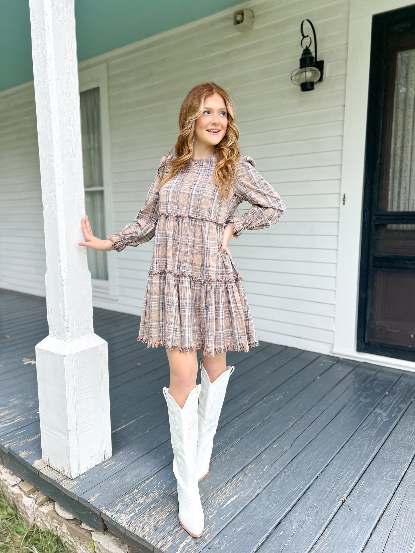 Vintage Flannel Babydoll Dress