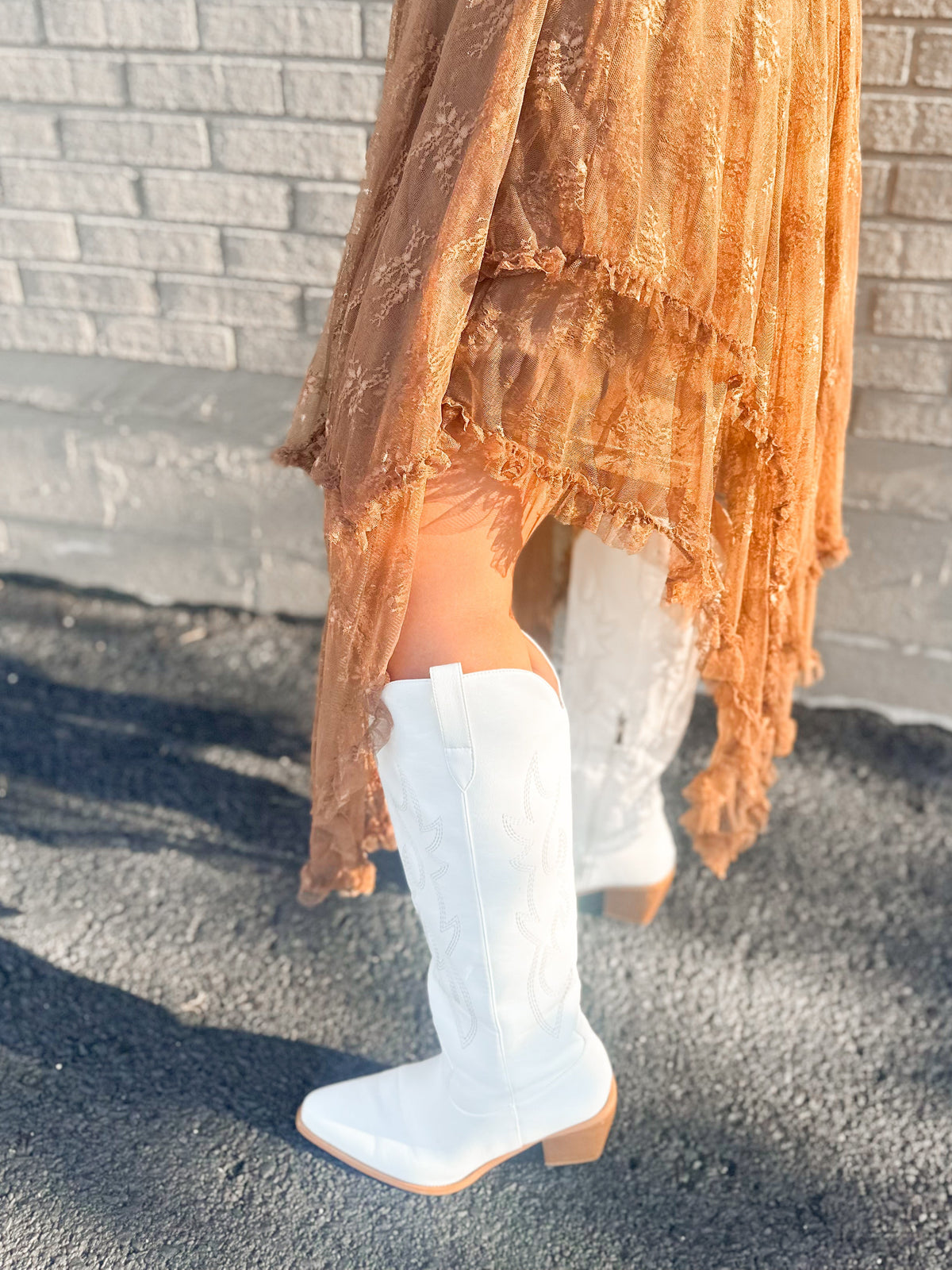 Tall White Cowgirl Boots
