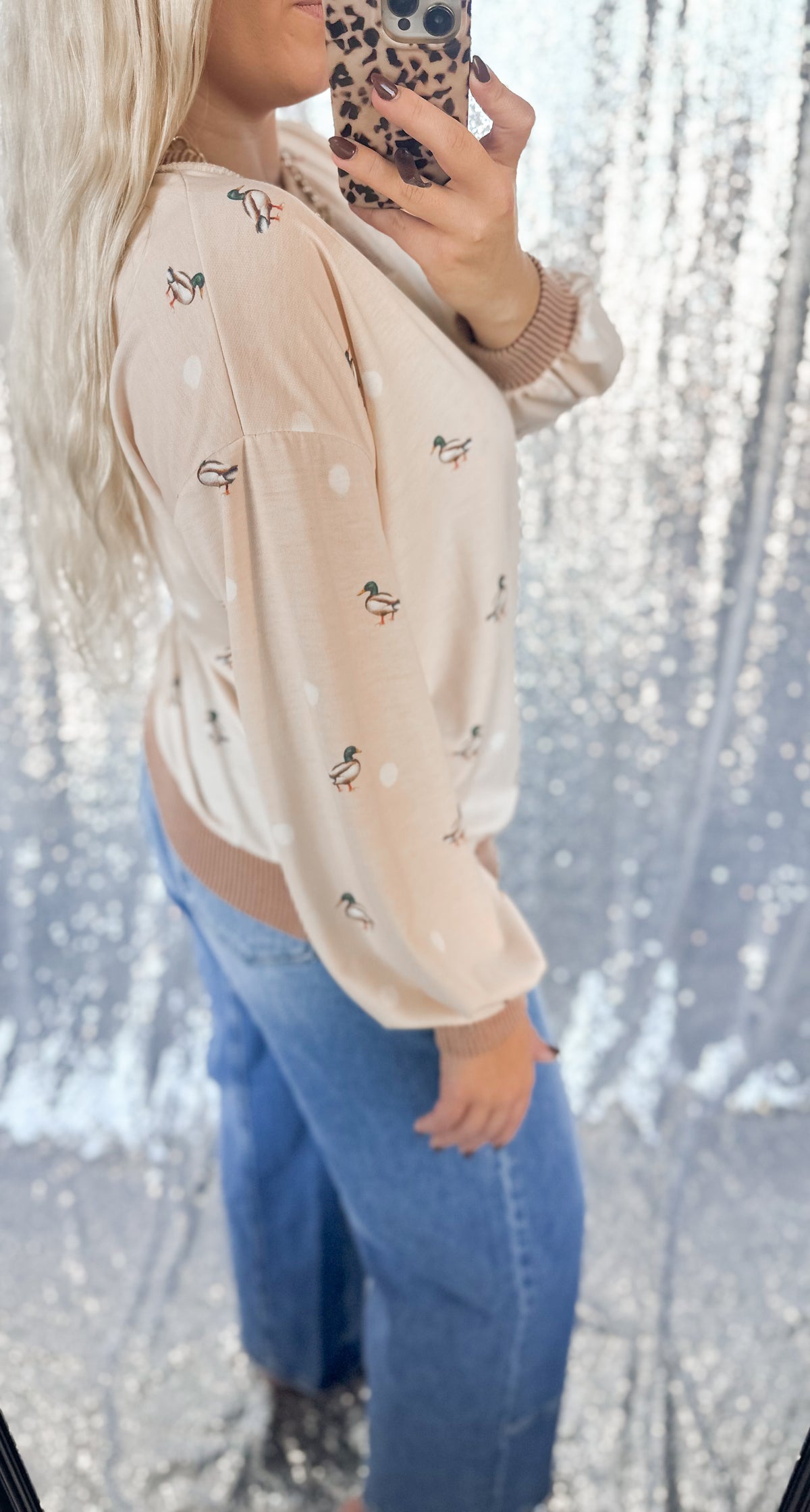 Mallard Polka Dot Top