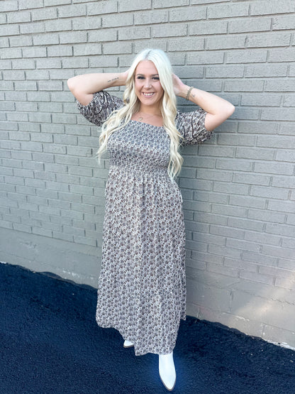 Autumn Heirloom Smocked Maxi