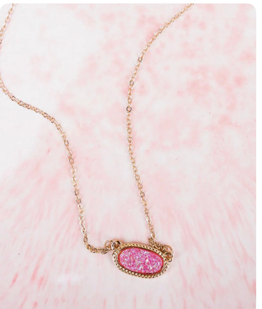 Roslyn Druzy Necklace