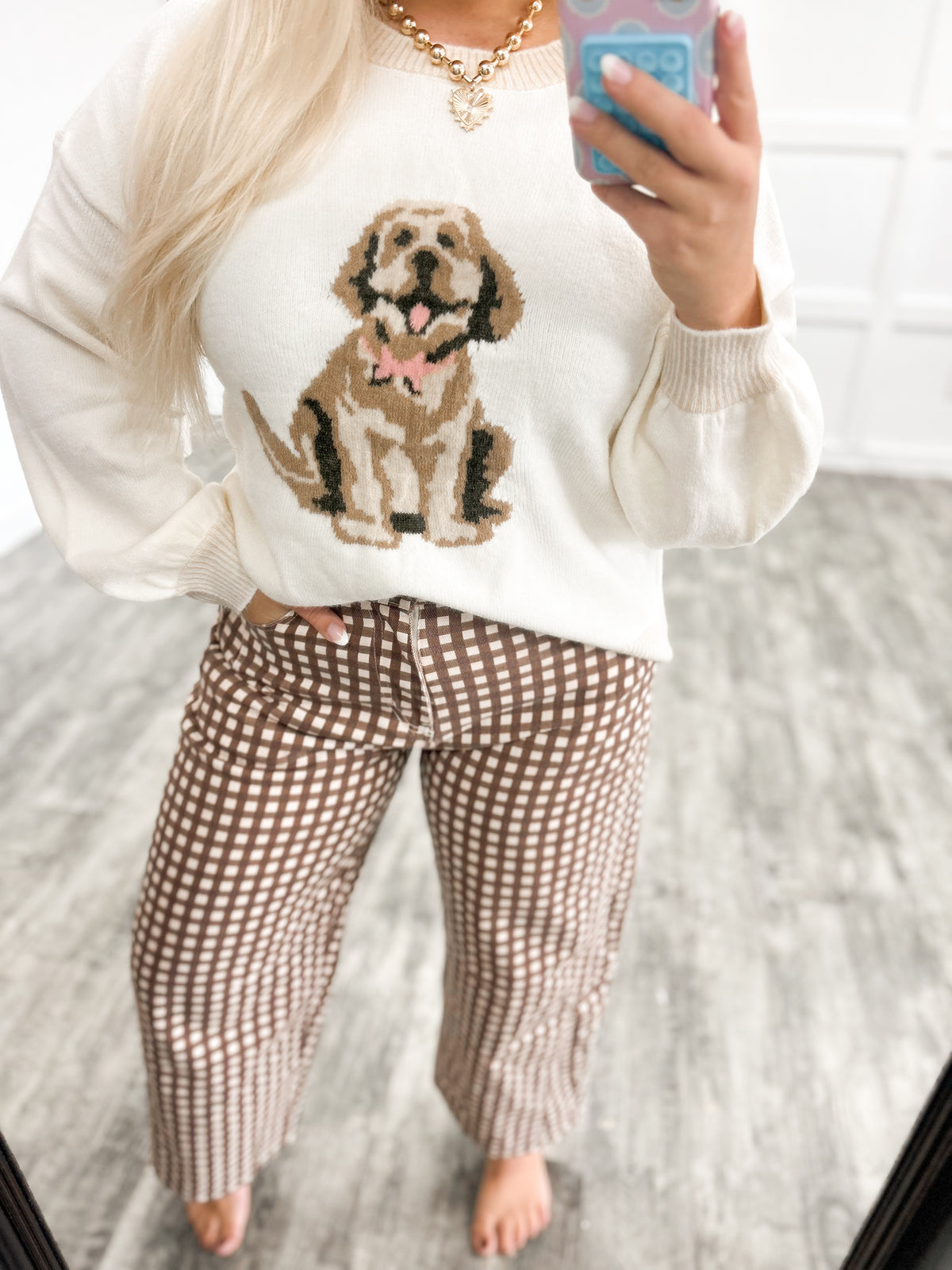 Golden Doodle Coquette Sweater