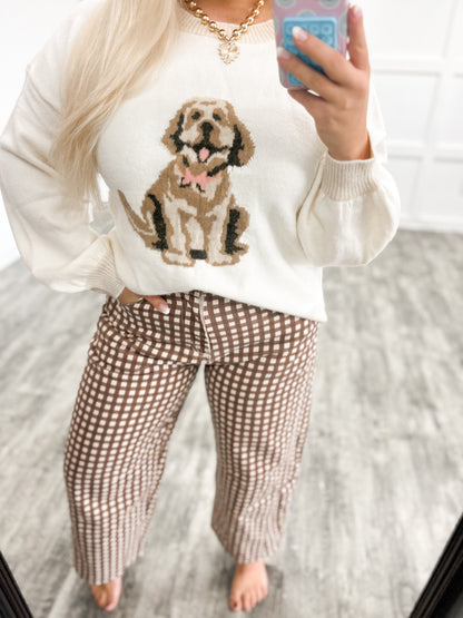 Golden Doodle Coquette Sweater