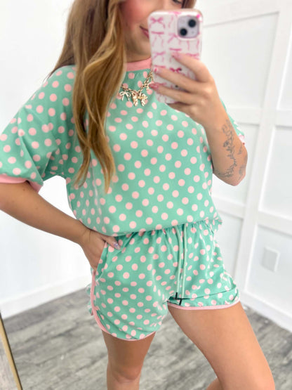 Polka Dot Party Short Set