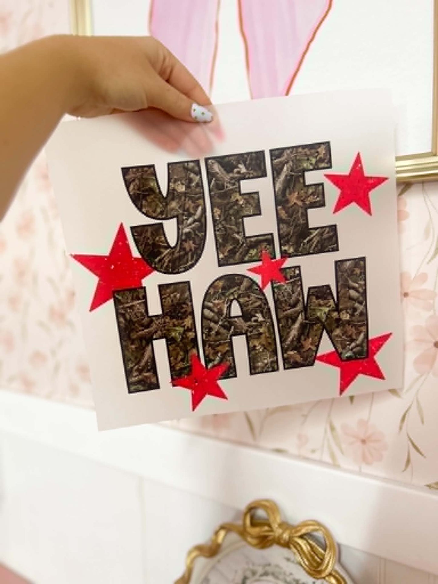 Camo Yee Haw Print