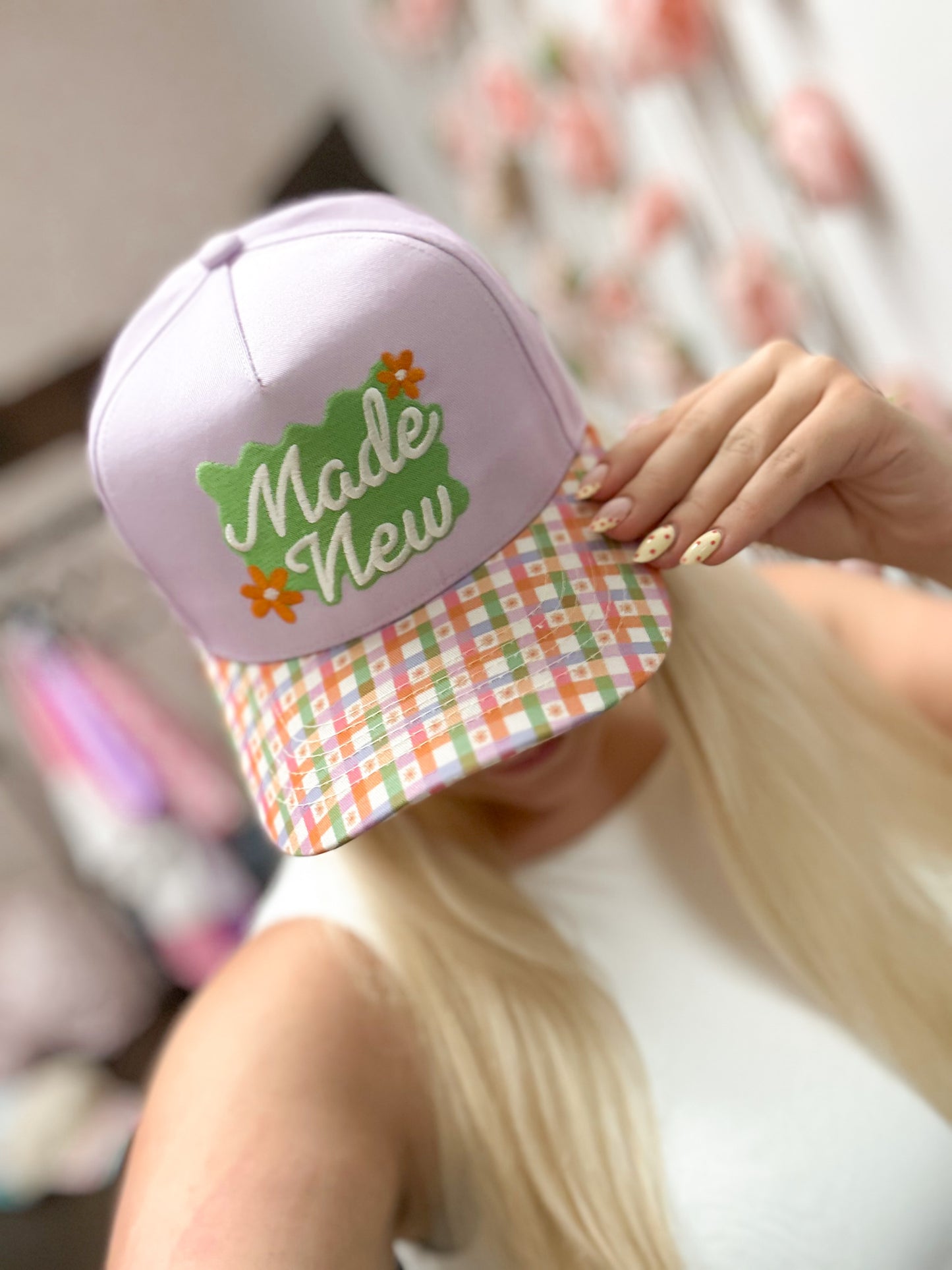 Made New Gingham Trucker Hat