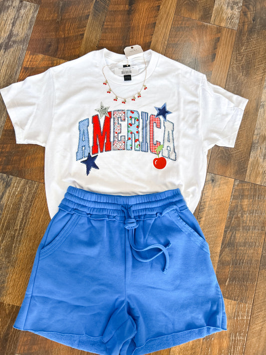 America Patchwork Tee