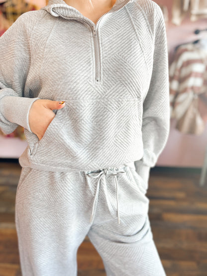 Heather Gray Textured Set