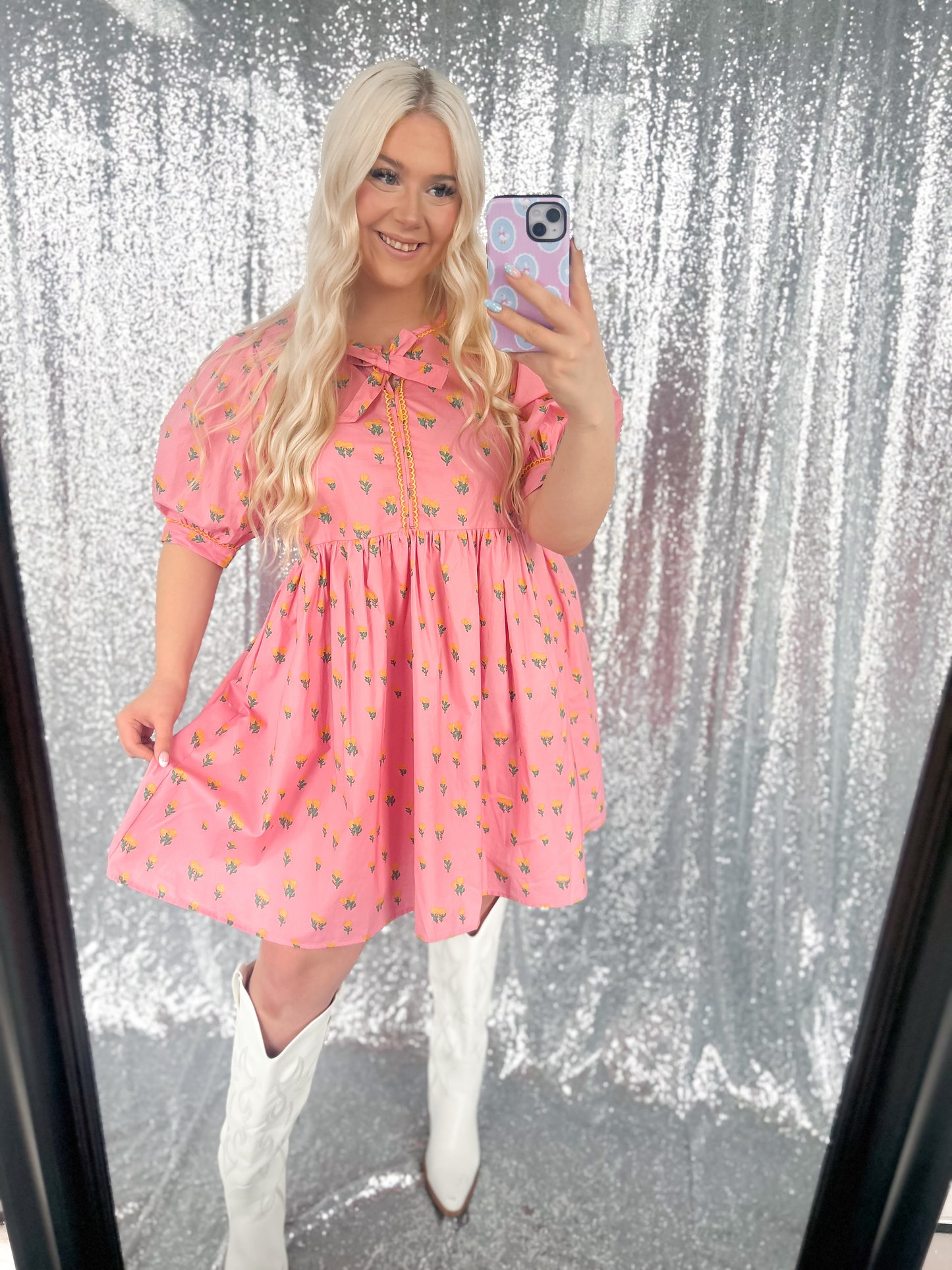 Dainty Floral Babydoll Dress