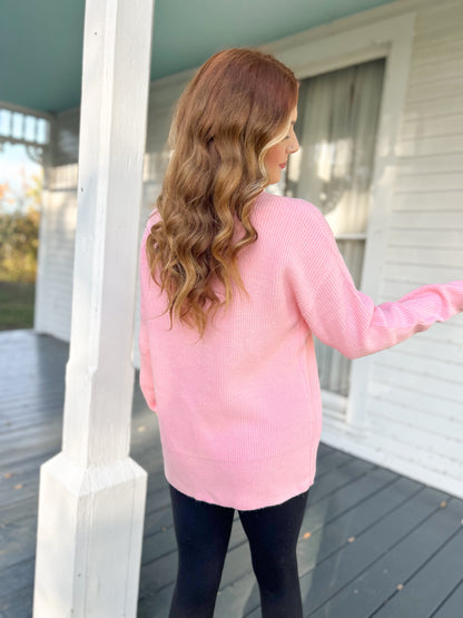 Candy Cane Lane Cursive Sweater