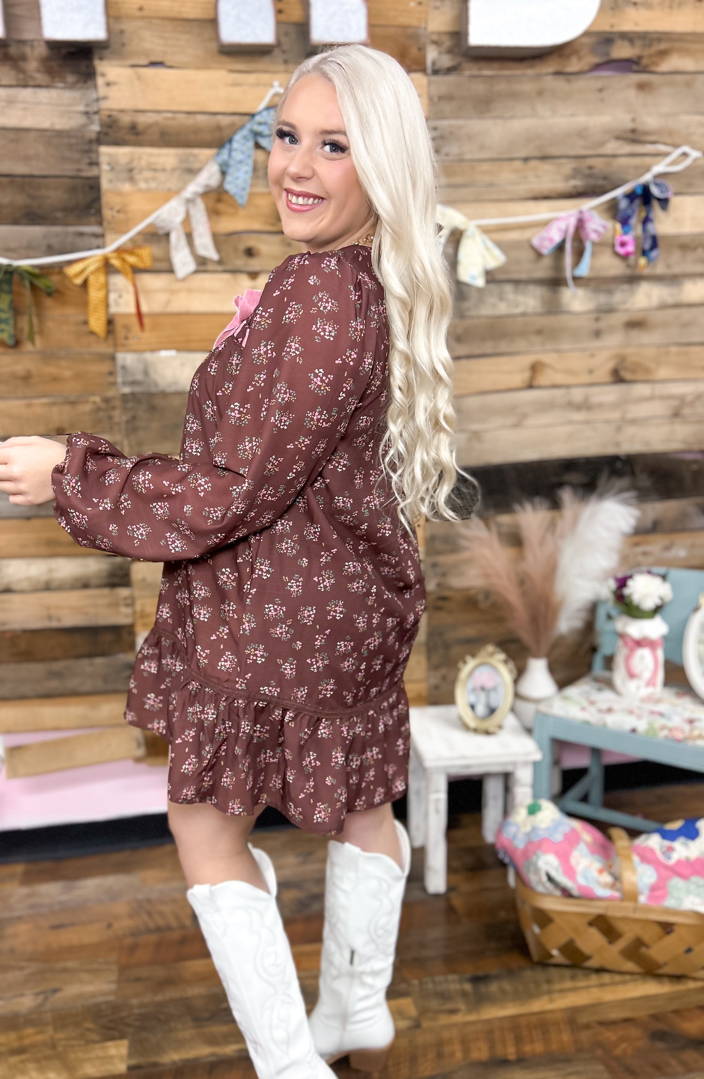 Tea Party Velvet Coquette Dress