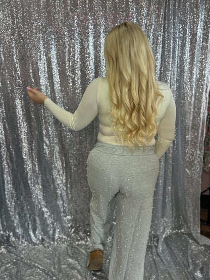 Gray Diamond Darling Sweatpants