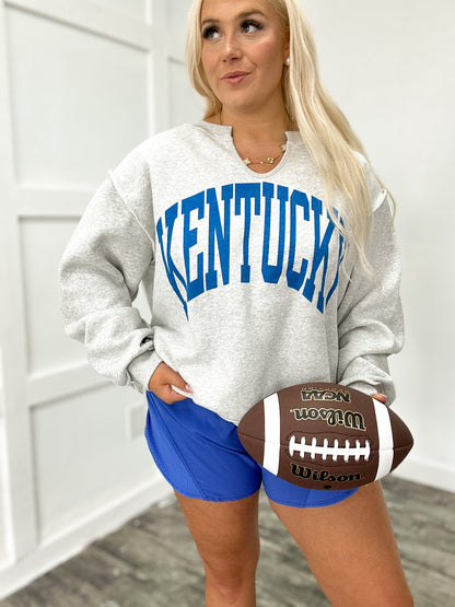 Kentucky Reversible V Neck Oversized Sweatshirt