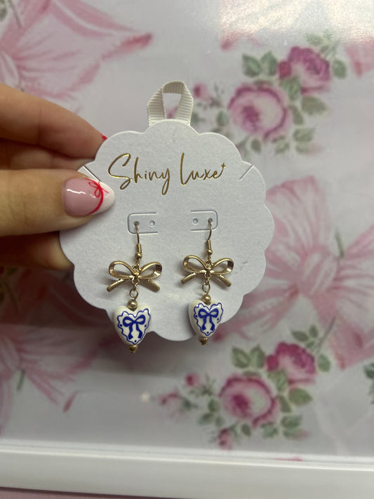 Blue Coquette Dangles
