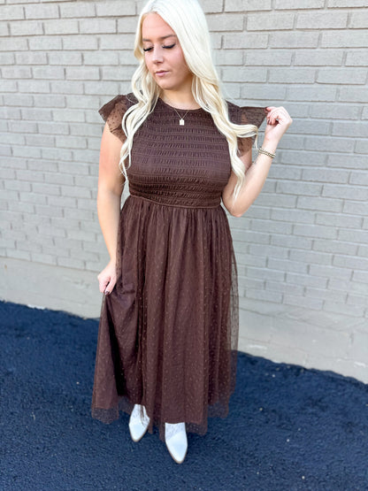 Autumn Leaves Tulle Maxi
