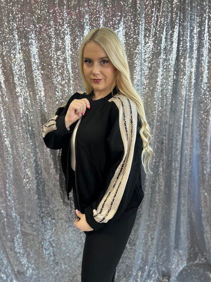 Leopard Luxe Track Scuba Jacket