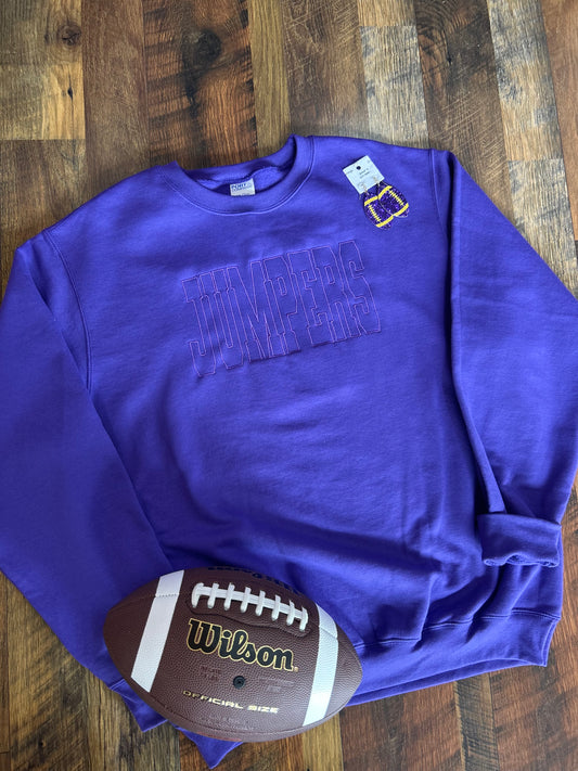 Jumpers Varsity Embroidered Letter Sweatshirt