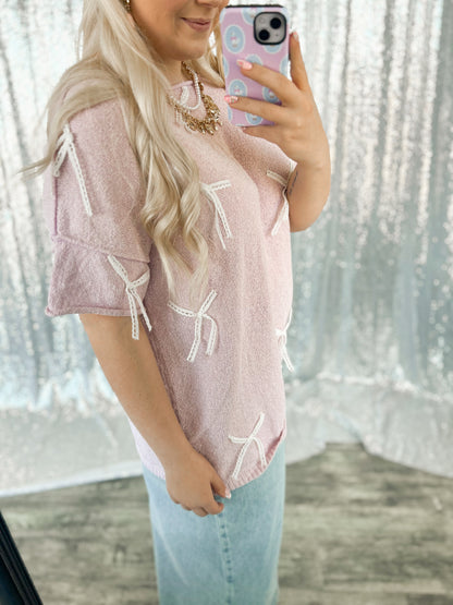 Lavender Coquette Top