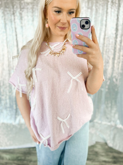 Lavender Coquette Top