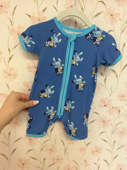 Blue Character Bamboo Shortie