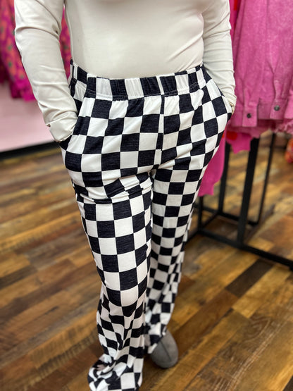 Check yourself High-Rise Pants/ black