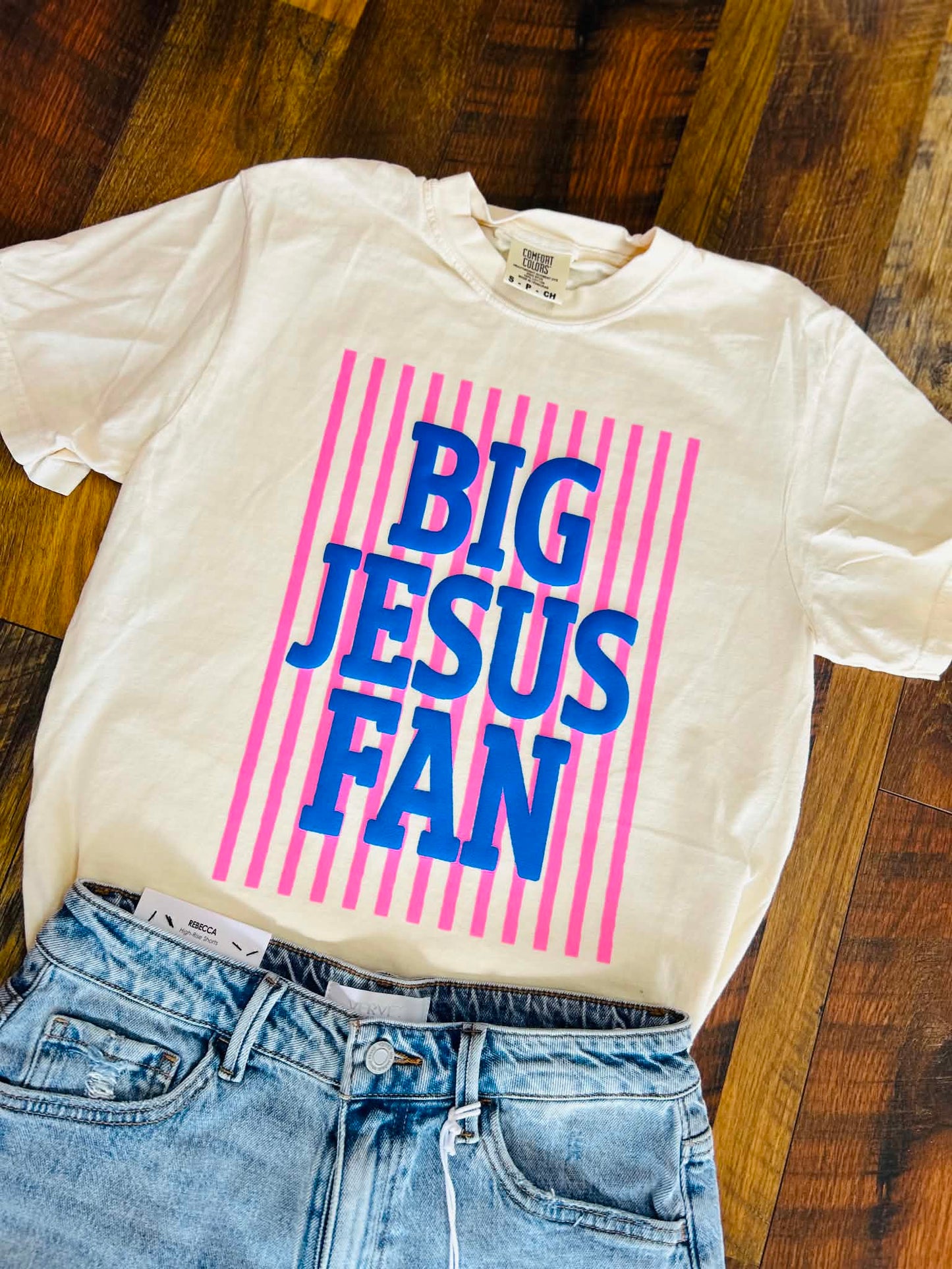 Big Jesus Fan Puff Tee Shirt