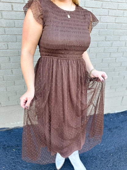 Autumn Leaves Tulle Maxi