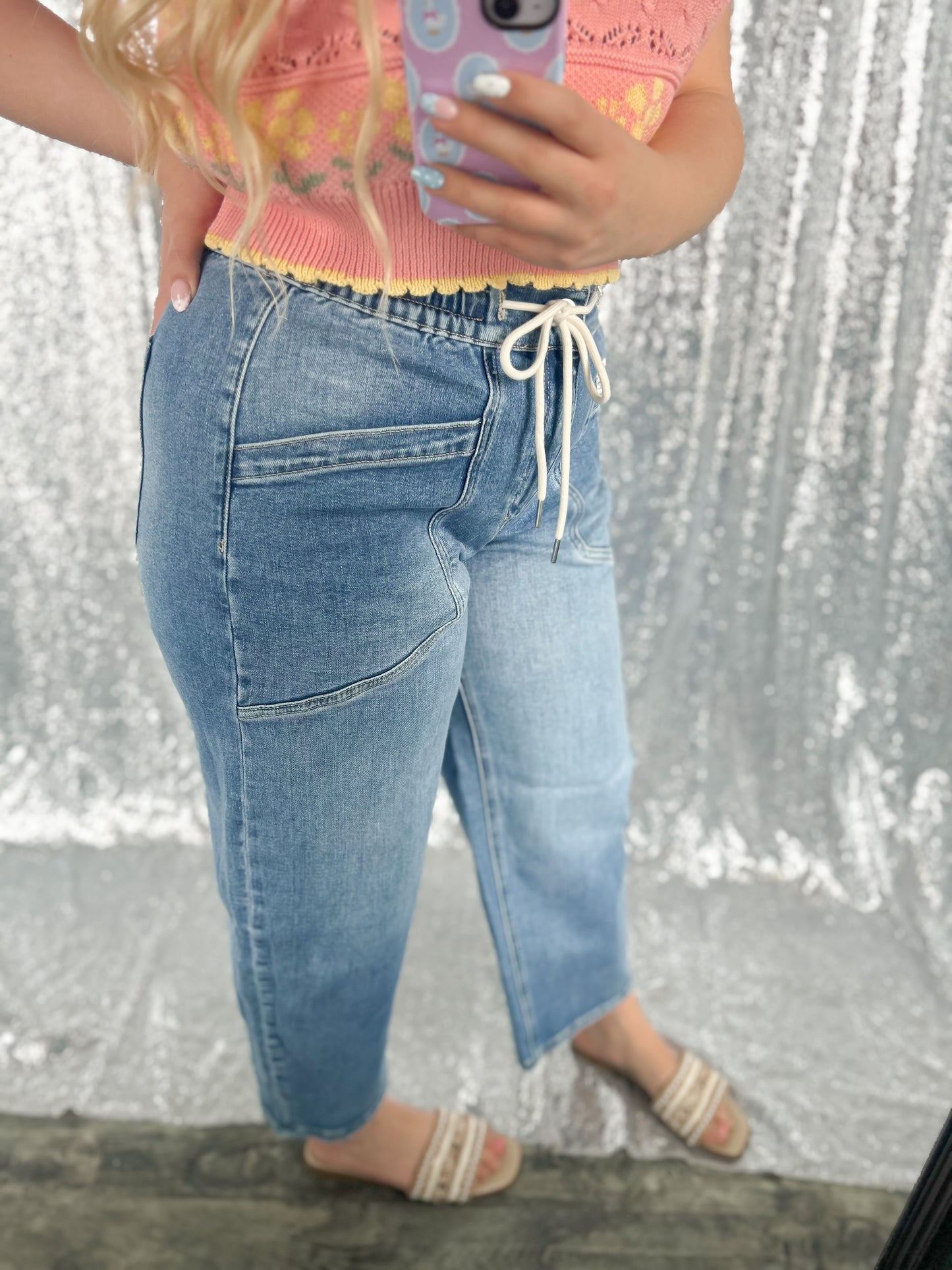 Bentley Drawstring Barrel Denim