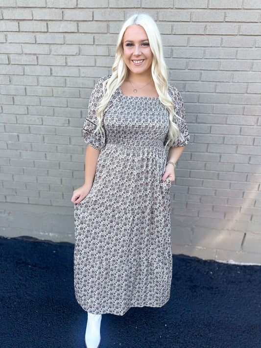 Autumn Heirloom Smocked Maxi