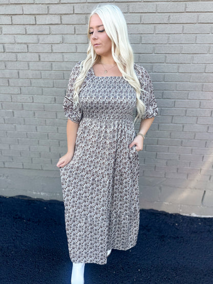 Autumn Heirloom Smocked Maxi