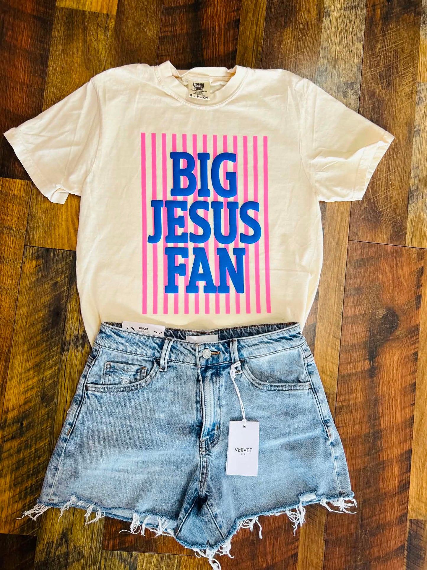 Big Jesus Fan Puff Tee Shirt